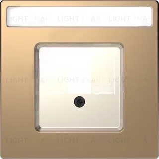 Лицевая панель TAE инофрмационных розеток Merten D-life шампань металл MTN4250-6051 MTN4250-6051