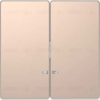 Клавиша двойная с окошком Merten D-life шампань металл MTN3420-6051 MTN3420-6051