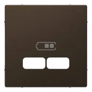 SE Merten D-Life Мокко Центральная накладка для USB механизма 2,1А MTN4367-6052 MTN4367-6052