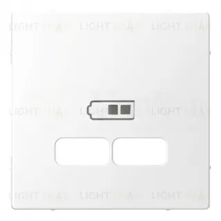 SE Merten D-Life Белый Лотос Накладка центральная для USB механизма 2,1А MTN4367-6035 MTN4367-6035