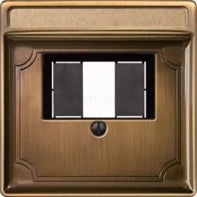 Merten SD Античная латунь Накладка аудиорозетки 2-ой (мех МTN46701х, MTN46691x) MTN297843 MTN297843