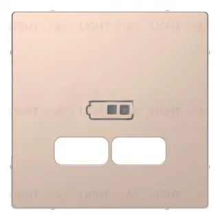 SE Merten D-Life Шампань Центральная накладка для USB механизма 2,1А MTN4367-6051 MTN4367-6051