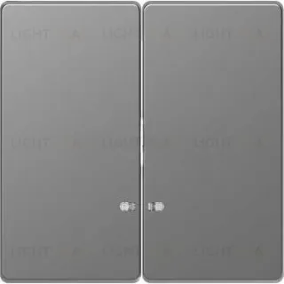 Клавиша двойная с окошком Merten D-life нержавеющая сталь MTN3420-6036 MTN3420-6036