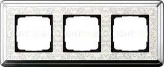 Рамка на 3 поста Gira Classix Art хром-кремовый 0213683 0213683