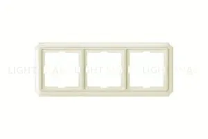 Рамка тройная Merten Antique кремовый глянцевый MTN483344 MTN483344