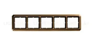 Рамка пятерная Merten Antique античная латунь MTN483543 MTN483543