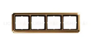 Рамка четверная Merten Antique античная латунь MTN483443 MTN483443