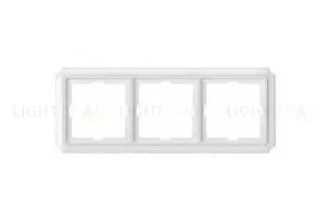 Рамка тройная Merten Antique белый глянцевый MTN483319 MTN483319