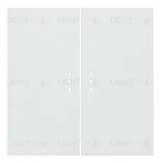 Rikett Клавиши для двухклавишного перекрестного выключателя с подсветкой белый матовый 35615 MW 35615 MW