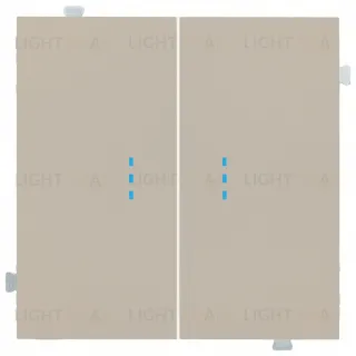 Rikett Клавиши двухклавишного выключателя с подсветкой латте 35612 LT 35612 LT