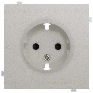 Rikett Лицевая панель для розетки 2к+з платина 35632 PL 35632 PL