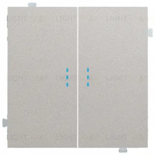 Rikett Клавиши для двухклавишного перекрестного выключателя с подсветкой платина 35615 PL 35615 PL