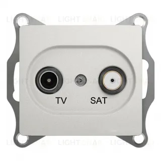 Розетка телевизионная и спутниковая Schneider Electric Glossa перламутр GSL000697 GSL000697