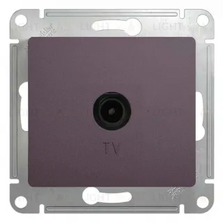 Розетка телевизионная Schneider Electric Glossa сиреневый туман GSL001491 GSL001491