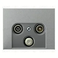 Телевизионная розетка оконечная Berker TV-SAT-FM 12017024+S4100 12017024 + S4100