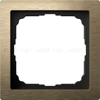 Рамка одинарная System Electric ArtGallery Pure, металл латунь GAL312201 GAL312201