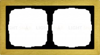 Рамка двойная System Electric ArtGallery Pure, металл золото GAL312402 GAL312402