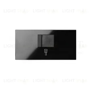 Simon 100 Черный глянец Накладка розетки RJ45 10000005-138 10000005-138