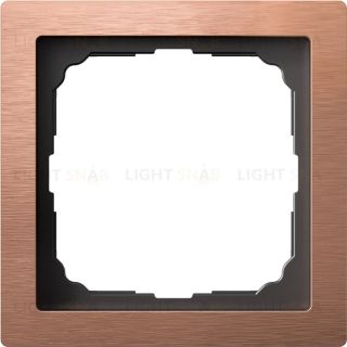 Рамка одинарная System Electric ArtGallery Pure, металл медь GAL312501 GAL312501