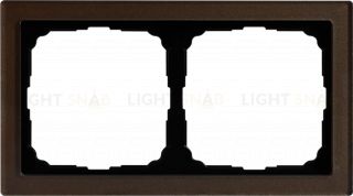Рамка двойная System Electric ArtGallery Pure, органическое стекло мокко GAL320602 GAL320602