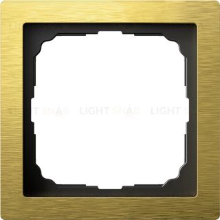 Рамка одинарная System Electric ArtGallery Pure, металл золото GAL312401 GAL312401