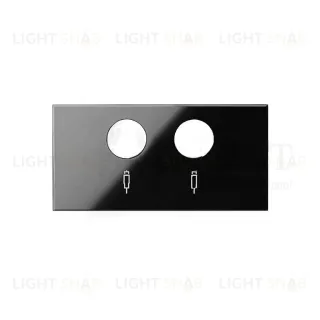 Simon 100 Черный глянец Накладка розетки R-TV+SAT 10000053-138 10000053-138