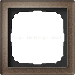Рамка одинарная System Electric ArtGallery Pure, органическое стекло мокко GAL320601 GAL320601