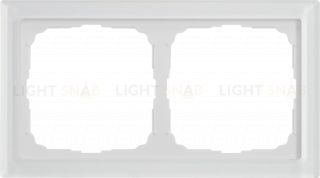 Рамка двойная System Electric ArtGallery Pure, органическое стекло белый GAL320102 GAL320102