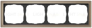 Рамка четверная System Electric ArtGallery Pure, органическое стекло шампань GAL320504 GAL320504