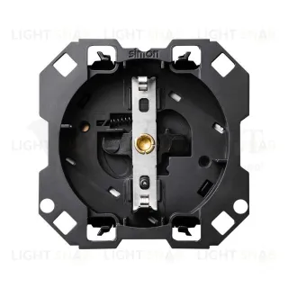 Simon 100 Розетка с заземлением и шторками Schuko 2Р+Е 16A 250В~ с безвинтовым подключением 1Click 10000432-039 10000432-039