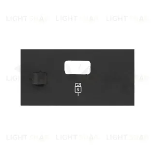 Simon 100 Черный матовый Накладка зарядного устройства USB SmartCharge 10001097-238 10001097-238