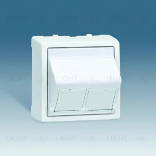 Адаптер на 2 RJ45 белый 73086-60 73086-60