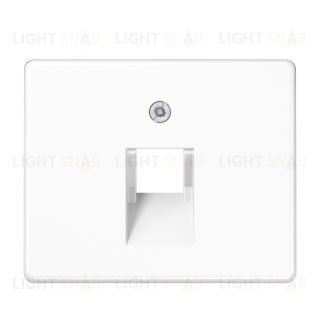 Jung SL 500 Белая накладка 1-ой наклонной ТЛФ/комп розетки SL569-1UAWW SL569-1UAWW