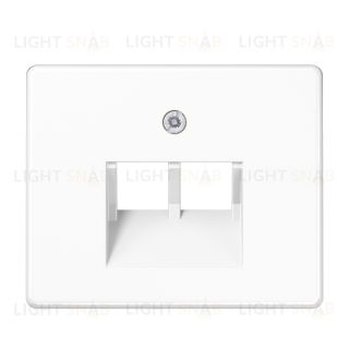 Jung SL 500 Белая накладка 2-ой наклонной ТЛФ/комп розетки SL569-2UAWW SL569-2UAWW