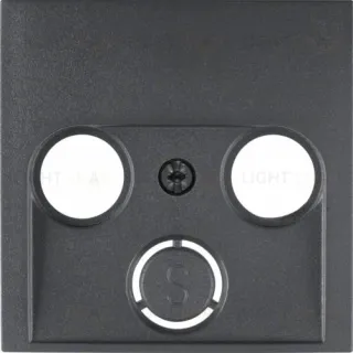 Центральная панель для антенной розетки, 2 и 3 отверстия, B.x, цвет: антрацит, матовый 12031606 12031606