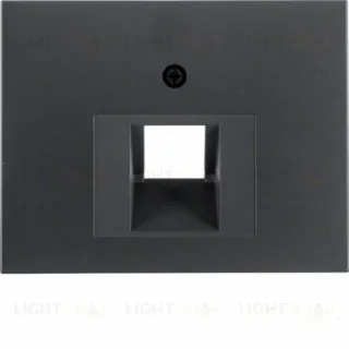 Центральная панель для розетки UAE, K.1, цвет: антрацит, матовый 14077006 14077006