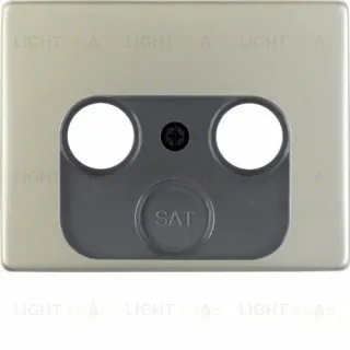 Центральная панель для антенной розетки, 2 и 3 отверстия, Arsys, цвет: нержавеющая сталь 12020004 12020004