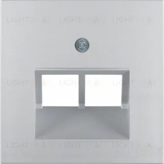 Центральная панель для UAE/E-DAT Design/Telekom розетка ISDN, B.x, цвет: алюминий, матовый 14091404 14091404