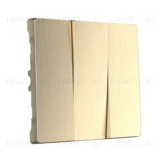 Набор клавиш для выключателя трехклавишного Werkel, шампань рифленый a051425 a051425