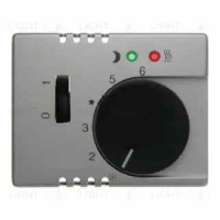 Центральная панель с регулирующей кнопкой, клавишей и линзами цвет: стальной, лак Berker Arsys 16729004 16729004