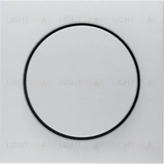 Центральная панель с регулирующей кнопкой для поворотного диммера, B.x, цвет: алюминий, матовый 11371404 11371404