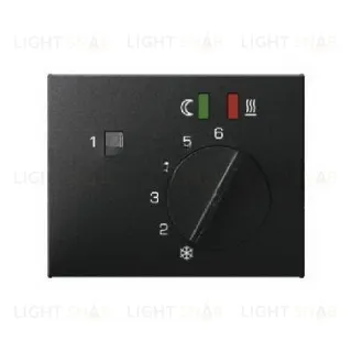 Центральная панель с регулирующей кнопкой, клавишей и линзами цвет: антрацит, матовый Berker K.1 16727106 16727106