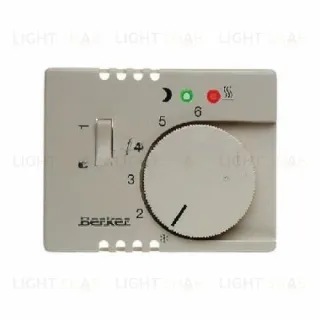 Центральная панель с регулирующей кнопкой, клавишей и линзами цвет: белый, с блеском Berker Arsys 16720002 16720002