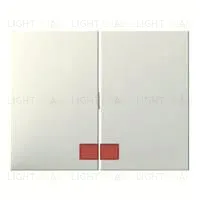 Выключатель двухклавишный с подсветкой Berker 10А/250В 14377002+3035+1675 14377002 + 3035 + 1675