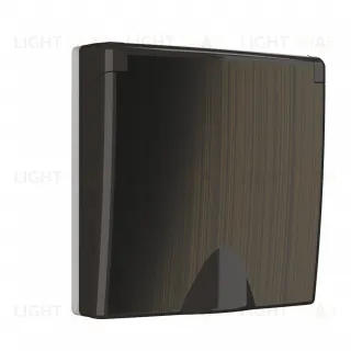 Накладка для розетки IP44 с крышкой Werkel, бронзовый a051066 a051066