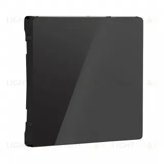 Выключатель одноклавишный перекрестный Werkel 10A/250В (из 3-х мест), черный акрил a051117+a064049 a051117 + a064049