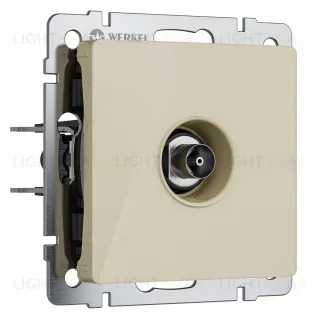 ТВ-розетка оконечная Werkel айвори акрил a064065 a064065