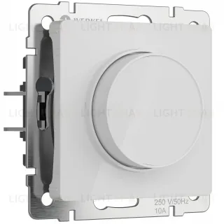 Светорегулятор поворотный Werkel до 600 Вт белый акрил a064015 a064015