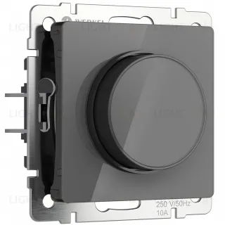 Светорегулятор поворотный Werkel до 600 Вт графит акрил a064094 a064094