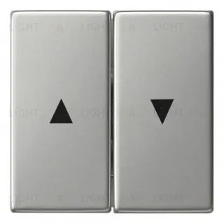 Gira S-55 двойная клавиша для жалюзи со стрелками, сталь 0294600 0294600